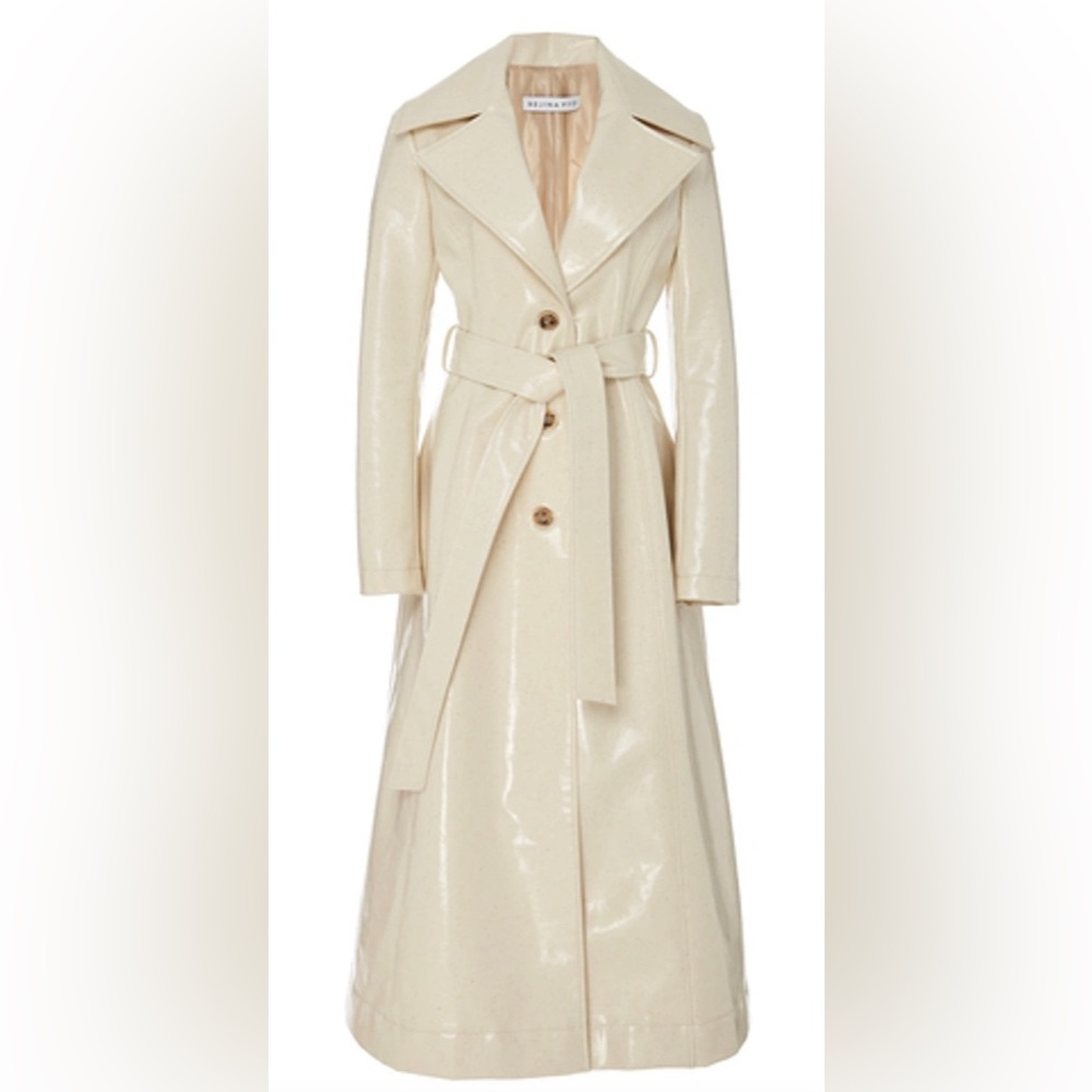 Rejina Pyo Rhea Coated Wool blend Trench Coat